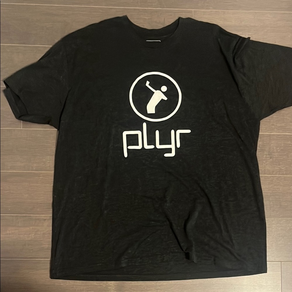 Black Short Sleeve Tee with Logo Design